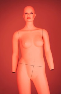 Nude female mannequin