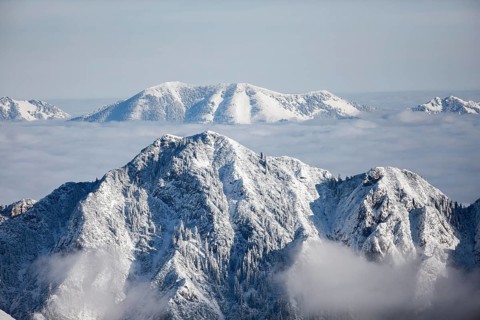 Gratlspitze Mountain in winter