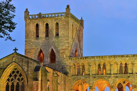 The ruins of Jedburgh Abbey