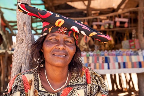 Herero woman with typical headdress