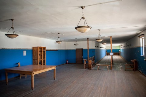 A bowling alley