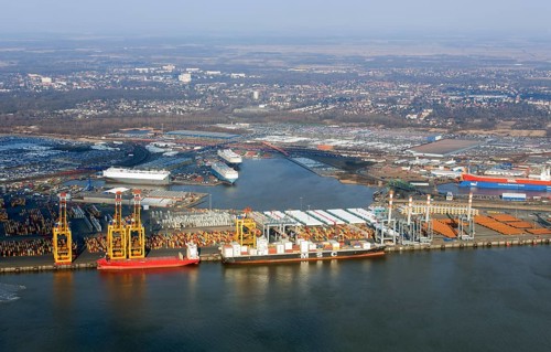 Bremen City Seaport area