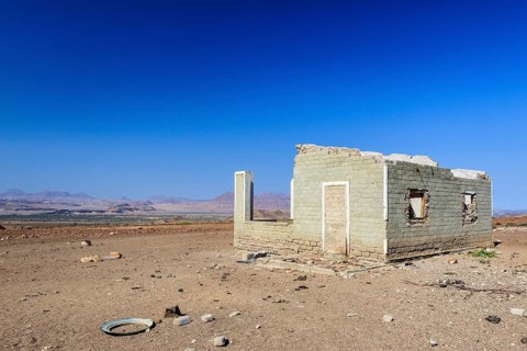 Old dilapidated farm house