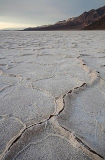 Salt crusts at the Badwater Basin