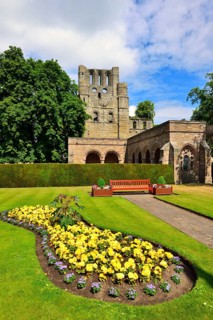 The ruins of Kelso Abbey