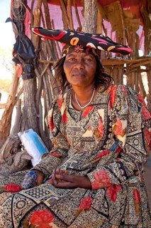 Herero woman with typical headdress