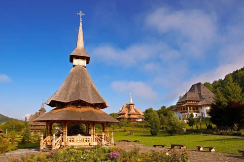 Wooden church of the Orthodox monastery of Barsana