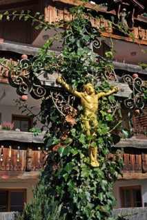 Crucifix entwined with ivy