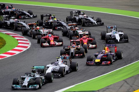 First corner after the start