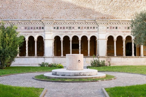 Fountain with Lombard friezes