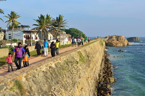 View from the fortification wall of Flag Rock Bastion