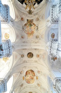 Baroque vaulted ceiling of the nave
