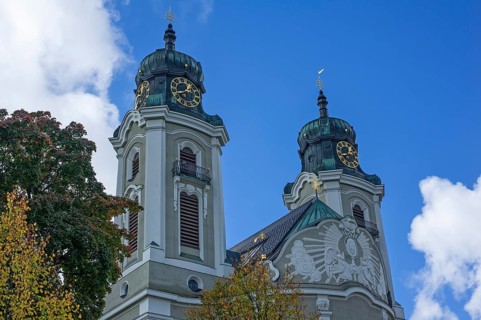 Towers of the parish church of Peter and Paul