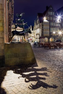 Bronze sculpture of the Bremen Town Musicians