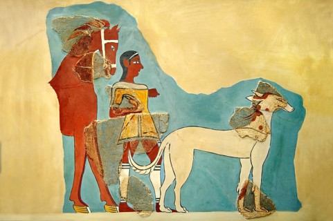 Mycenaean fresco from Tiryns