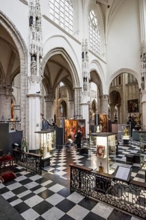 Church treasure in an aisle of the Cathedral of St Michael
