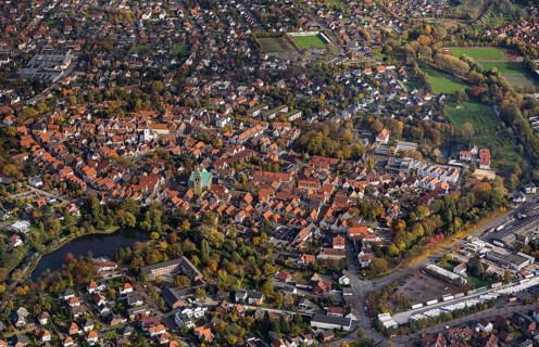 Overview of Wiedenbruck with St. Aegidius Church