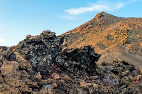 Rock and lava formation