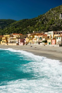 Typical houses on the beach