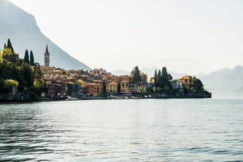 Village on the lake