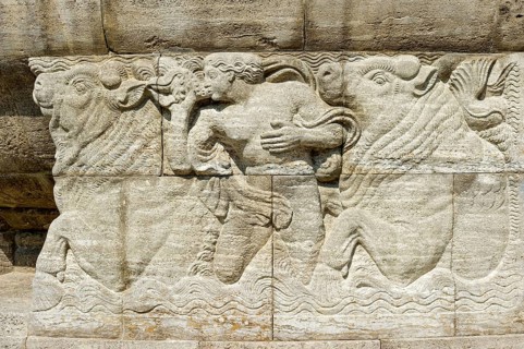 Relief by Heinrich Jobst at the 'Grosser Sprudel' fountain