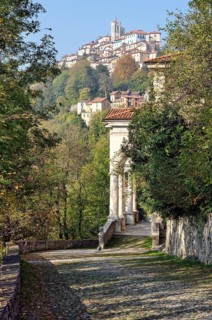 View from Chapel XI towards the Sanctuary of Santa Maria del Monte