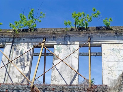 Dilapidated house in the historic centre Casco Viejo