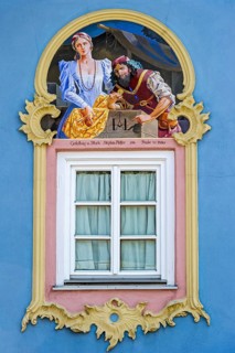 Window with stucco and Luftlmalerei