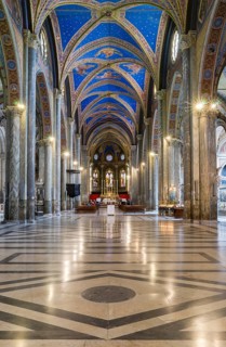 Interior of the Gothic basilica