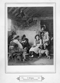 Woodcutters in the Sennhutte