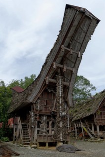 Traditional Tongkonan storage house