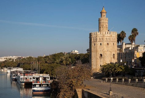 The Torre del Oro at the Guadalquivir riverside