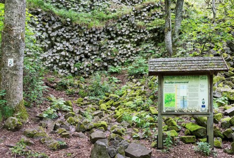 Basalt prism wall