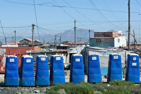 Public toilets in Khayelitsha township