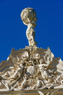 Statue of Atlas holding the celestial sphere