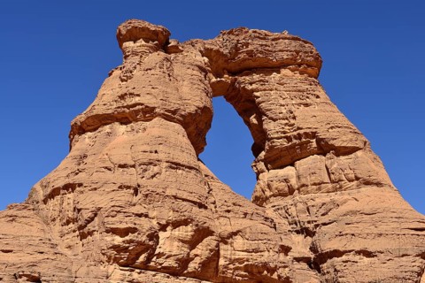 Natural window in Tamezguida or La Cathedrale