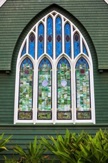 Window of Wai'oli Hui'ia Church