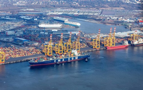 Bremen City Seaport area
