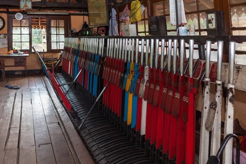 Old signal cabin at the train station