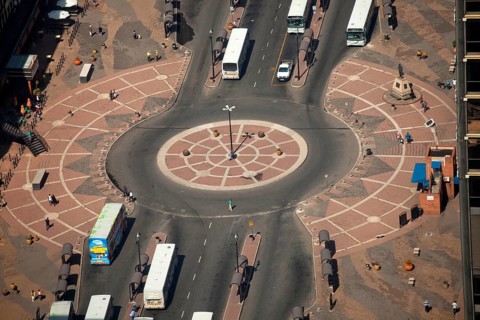 View from the Carlton Centre over Ghandi Square
