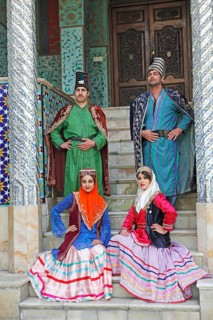 Wedding couples wearing traditional costume