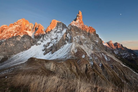 Rolle Pass at sunset in autumn