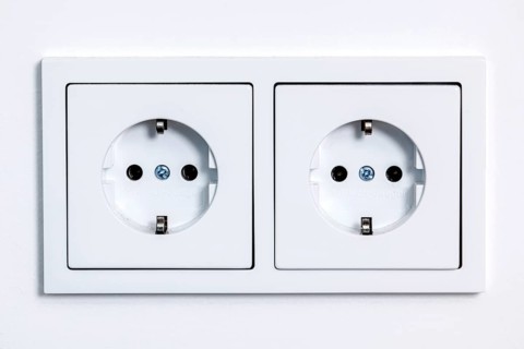 White double socket