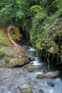 Cave in the ravine of the Salentze River