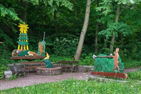 Characters from 'The Story of the Wild Huntsman'