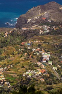 View of the valley and the sea
