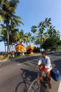 Ships of a shipbuilder by the roadside