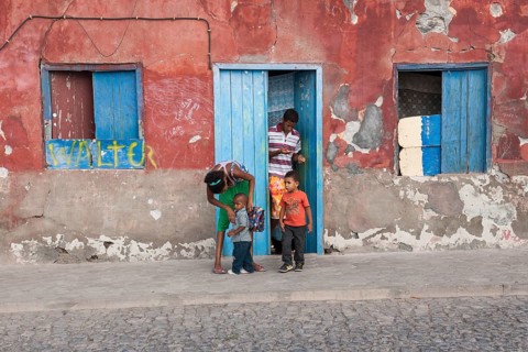 Facade of a house with residents