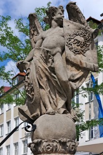 Famabrunnen with fame angel