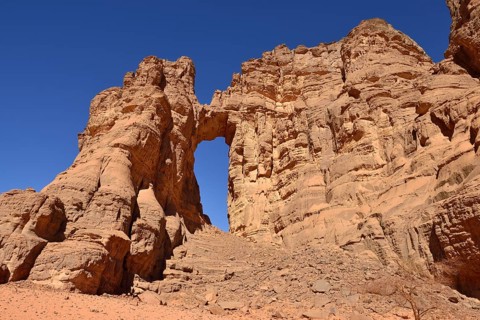 Natural window in Tamezguida or La Cathedrale